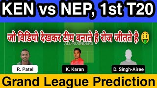 KEN vs NEP Dream11 Prediction, NEP vs KEN Dream11 Team, ken vs nep dream11 gl picks, players stats