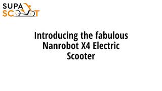 Electric Scooter Nanrobot X4