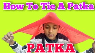 How to tie patka/patka sikho/ਪਟਕਾ ਬਨਣਾ ਸਿੱਖੋ/turban king jaskarandeep singh