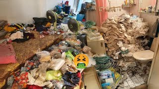 😱How long it's been since the owner cleaned this house?🤮The hardest challenge we