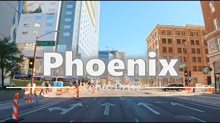 Driving from Tempe to Downtown Phoenix, Arizona - 4K