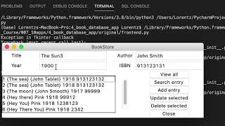 Book Store App built with Python and SQLite