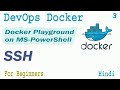 DevOps Docker SSH PowerShell Part-03 | Docker Playground on ms-powersshell