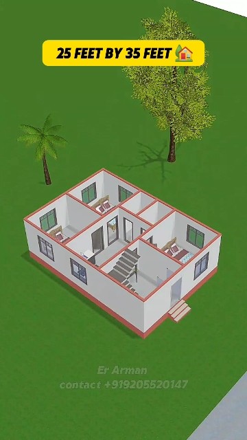25 By 35 Best House Plans 3d рџґђрџґђрџґђ Erarman Homedesign Construction