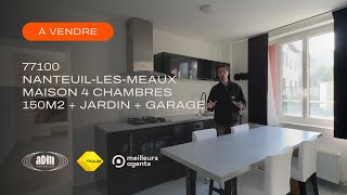 SOUS OFFRE - NANTEUIL LES MEAUX / MAISON 150M2 4 CHAMBRES + JARDIN + GARAGE