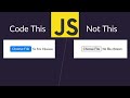 How to make custom file upload button with [HTML,CSS,JS]