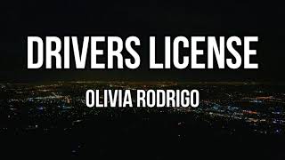 Olivia Rodrigo - drivers license (Clean - Lyrics)