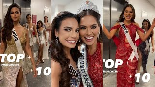 Miss Universe 2020 congratulated by her Runner-Ups + Top 10 Backstage Moments during EG Competition