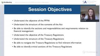 Session 4 Introduction to the PFMA and Treasury regulations Introduction