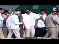 భీమిలి గడ్డపై సింహం ల గర్జించిన వైస్ జగన్ cm jagan grand entry at bheemili. janam kosam