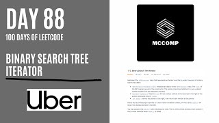UBER INTERVIEW QUESTION | Binary Search Tree Iterator (LeetCode problem 173)