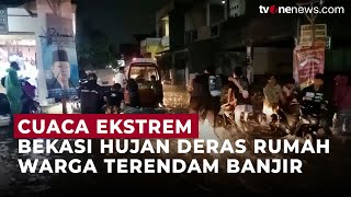 Hujan Deras di Bekasi, Akibatkan Rumah Warga Terendam Banjir | OneNews Update