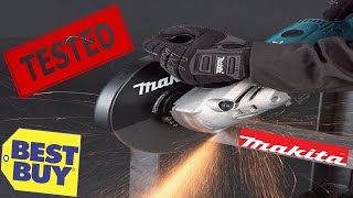 Makita GA9020 2200w , unboxing and test cutting brick-concrete