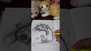 #drawing#sketching#cats#cute#cute#meow#ar#kitty#viral#treanding#transitions#scary