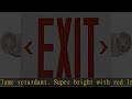 TANLUX Red Exit Sign with Emergency Lights, LED Emergency Exit Light with Battery Backup, UL Listed