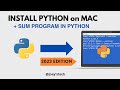 How to install Python on MacOS (3.11.5)  [2023 edition] and run your first python program