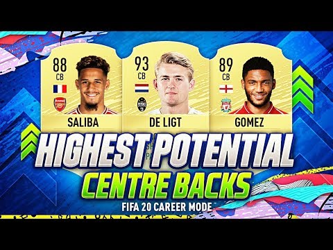 FIFA 20  BEST YOUNG PLAYERS ON CAREER MODE!  HIGHEST POTENTIAL DEFENDERS/CENTRE BACKS  FUT 20