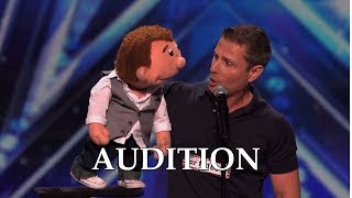 Paul Zerdin America's Got Talent 2015 Winner Ventriloquist Audition｜GTF