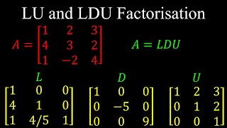 LU Decomposition, LDU Factorisation, Triangular Matrices - Linear Algebra