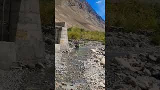 Water Crossing In Kargyak Village Near Purne #youtubeshorts #shorts #shortvideo #zanskar #ladakh