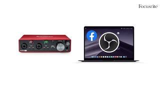 How to live stream with OBS using an audio interface // Focusrite