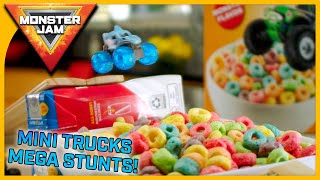 Monster Jam Minis! - BIG Stunts with MINI Monster Jam Toy Monster Trucks