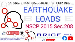 EARTHQUAKE LOADS  Sec 208 NSCP 2015