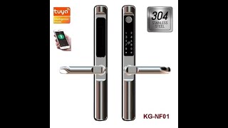 Hướng dẫn lắp và cài đặt khóa vân tay kingguard NF01 cho cửa nhôm xingfa