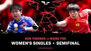 Sun Yingsha vs Wang Yidi | WS SF | Singapore Smash 2025