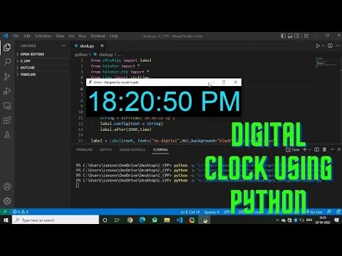 Build A Digital Clock Using Python Programming Language 2023 Python