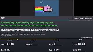 Nyan Cat　でマクロ使うやつ【タイピングチューブ】