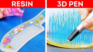 RESIN VS. 3D PEN || Cool DIY Ideas