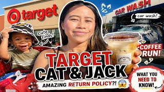 The "SECRET" Target Cat & Jack Return Policy | Toddler Clothes, Coffee Run + Errands Vlog