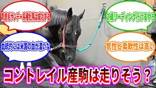 【競馬の反応集】コントレイル産駒は走りそう？