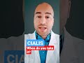 when do you take cialis