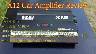 X12 Car Amplifier Review