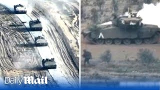 Israel tanks and troops roll into northern Gaza as Tel Aviv begins its invasion to destroy Hamas