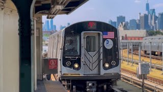 ᴴᴰ⁶⁰ ᴴᴰᴿ Midday F \u0026 G Train Action at Smith - 9th Streets (ft. Siemens Zoho One ad-wrap)