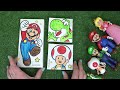 the super mario bros movie diy canvas painting of mario yoshi and toad crafts for kids