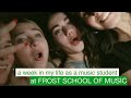 a week in the life as a music student at Frost School of Music | University of Miami Vlog