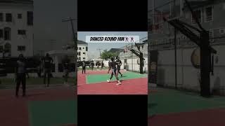 HE USED CRAZY FEET TO DANCE ROUND THIS BIG MAN 🕺🏾🕺🏾💥 #viralvideo #basketball #ballislife #hoops