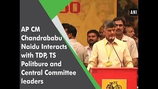 AP CM Chandrababu Naidu Interacts with TDP, TS Politburo and Central Committee leaders