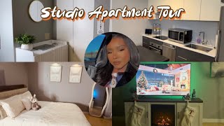 FURNISHED NYC STUDIO APARTMENT TOUR | Inside + Rent + Organization tips