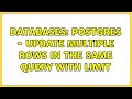 Databases: Postgres - Update multiple rows in the same query with limit