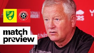 Chris Wilder | Norwich City v Sheffield United | Match preview