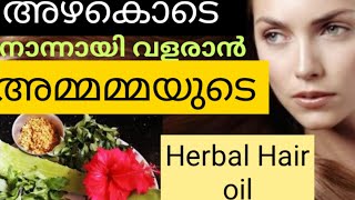 അമ്മാമയുടെ Herbal Hair oil Secret@KochuKochuValyakaryangal#7