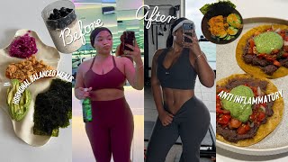 what I eat for my GUT HEALTH to tone up | anti-inflammatory | high protein + easy meals + balanced