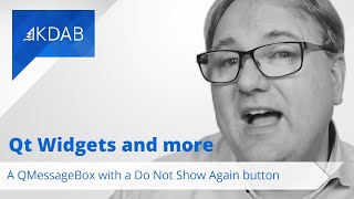 A QMessageBox with a Do Not Show Again Button