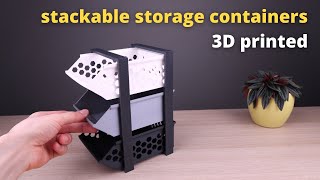 Stackable Storage Containers - 3D Printed (+ giveaway)