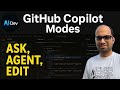 GitHub Copilot Different Modes - Agent, Ask, Edit #copilot #githubcopilot